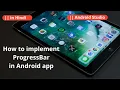 How to implement Progressbar in Android Studio in Hindi