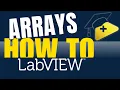 How to use arrays in LabVIEW