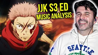 music director reacts jujutsu kaisen s3 ending yoake no uta 