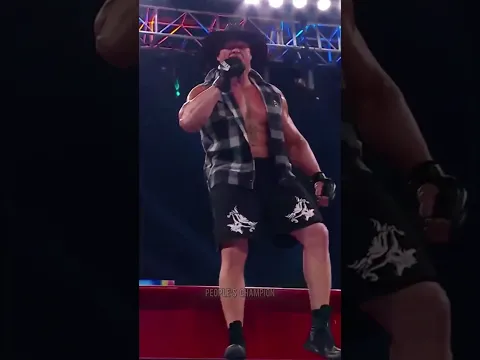 Roman Reigns catches Mic