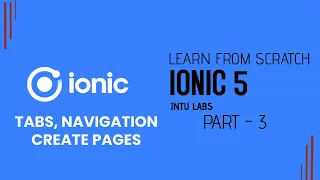 Ionic 5 Create Pages Tab Module Router Navigation