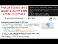 Python Dictionary Looping Through KV Pairs