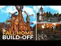 100 PLAYER fall house BUILD BATTLE in bloxburg