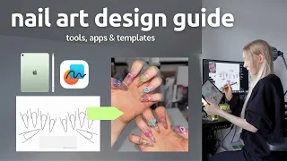 how to design nails with an iPad free apps nail art templates step by step