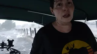 We were smashed by a storm that almost sunk us.  Sailing around Lake Ontario series.