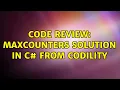 Code Review MaxCounters solution in C from Codility 2 Solutions