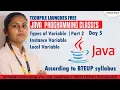 Type of variable Part 2 Instance variable and local Variable in Java Techpile Technology