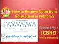How to remove noise from noisy signal in Python