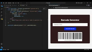 Build a Barcode Generator with HTML CSS JavaScript Full Tutorial