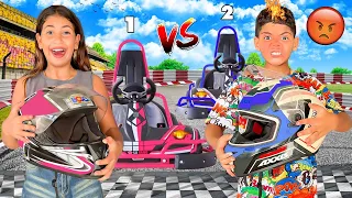 اخيرا يونس يتسابق ضد رانية بأسرع السيارات الحقيقية Win The Deadliest Car Race Win 1 000 
