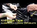 CHROME TRIM DELETE USING KNIFELESS TAPE GLOSS BLACK