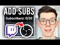 How To Add Twitch Sub Count On Stream In OBS - Step By Step
