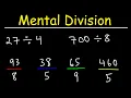 How To Divide Numbers In Your Head - Math For Beginners