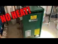 Running No Heat Service Call Gas Steam Burnham Boiler with New Hire - Apprentice Training