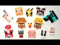 10 Easy Minecraft Perler Bead Farm Animals Keychain Designs