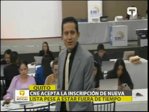 CNE acepta la inscripción de nueva lista pese a estar fuera de tiempo