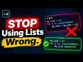 Python Lists EXPLAINED From Zero to Production