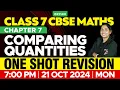 Class 7 CBSE Maths - Chapter 7 Comparing Quantities