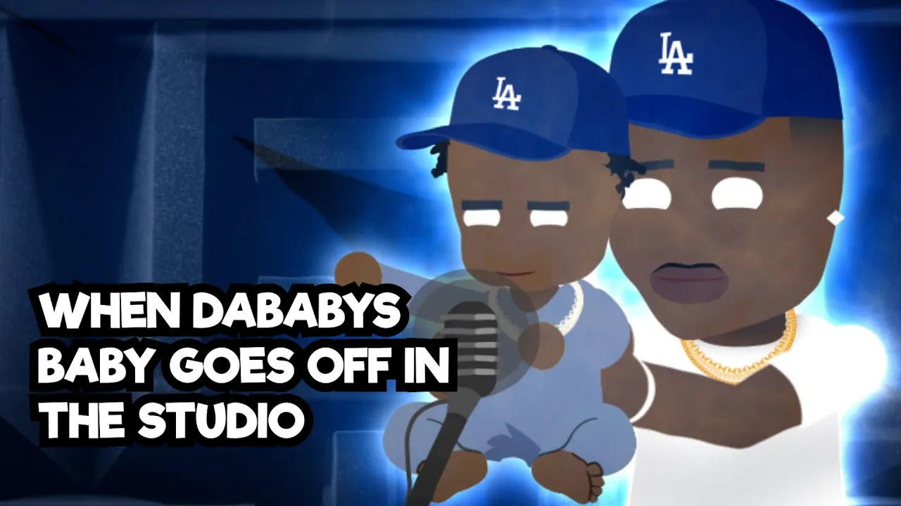 When Dababy's baby goes off in the studio | Ft Duke and Jones