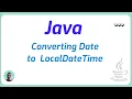 Converting Date to LocalDateTime