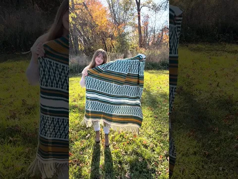 Painted Desert Serape Blanket #crochet #fallcrochet #crochetblanket
