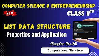 100 List Data Structure Chapter 4 Computational Structure Class 11th Computer Science