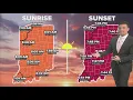 New sunrise and sunset times across Indiana with daylight saving time starting