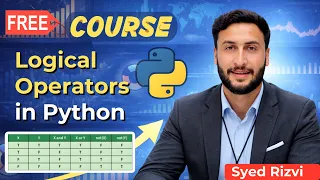 Logical Operators in Python AND OR NOT Operators Python for Beginners Python Tutorial