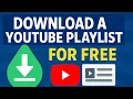 Lagu How To Download a YouTube Playlist for FREE