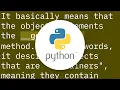 What does it mean if a Python object is subscriptable or not