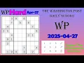 The Washington Post Daily Sudoku 2025-04-27 2128 Hard