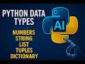 Python Data Types - Numbers String List Tuples Set Dictionary