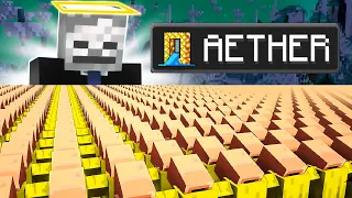 I Took 1 000 000 Villagers To The Aether 