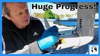 DIY Bridge Crane Success! Lifting Engines & Installing Sail Drives + F2 Eco Paint Episode 59