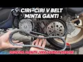 CIRI-CIRI DAN GEJALA V-BELT MOTOR MATIC SUDAH AUS WAKTUNYA GANTI