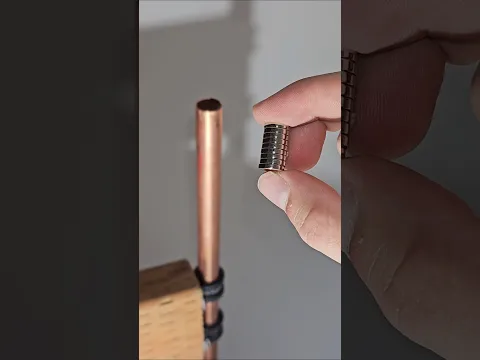 Drop a magnet upstairs, catch it downstairs!