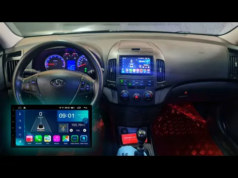 Download MP3 Hyundai I30 Central Multimídia Aikon Atom Core Tela 7'' CarPlay+ Android Auto + Moldura 2Din