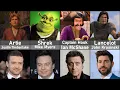 Shrek 1 2 3 4 Characters and Voice Actors