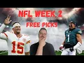 NFL Week 2 Free Picks I NFL Betting Strategy I DraftKings DFS Cheat Sheet