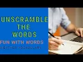 Learn Unscramble Words How To Unscramble The Jumbled Words Weather Vocabulary