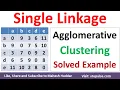Single Linkage Hierarchical Clustering using the Agglomerative Method Machine Learning Mahesh Huddar