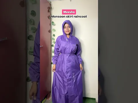 Meesho skirt raincoat for monsoon/ #shorts #raincoat #yt #monsoon