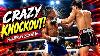 PHILIPPINE BOXER DELIVERS A VICIOUS KNOCKOUT!