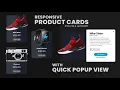 Responsive Product Cards With Quick Popup View - Using HTML CSS Javascript