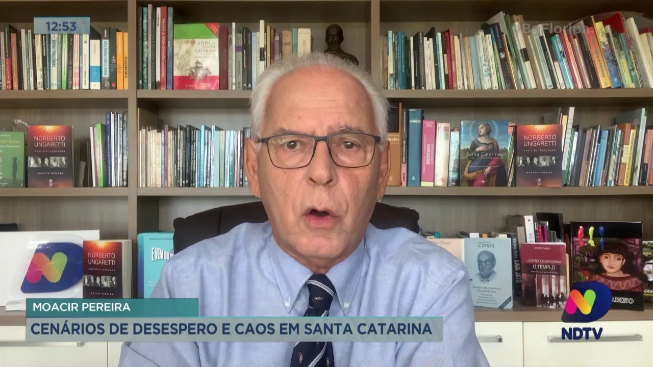 Moacir Pereira comenta o cenário de caos e desespero em Santa Catarina