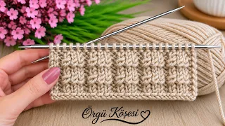 Bu Muhteşem Şiş Örgüsü Modelini Mutlaka Deneyin! 🤎 Kolay ve Şık Örgü Modeli