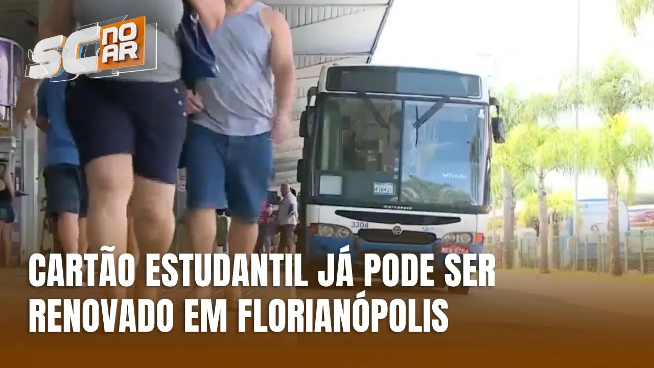 Estudantes já podem renovar cartão de transporte coletivo em Florianópolis
