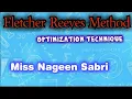 Fletcher Reeves Method Minimization Problem Optimization Technique For Universities Students