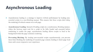 Performance optimization Improving website performance with JavaScript