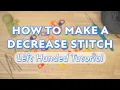 Left Handed How to Crochet an Invisible Decrease Stitch Beginner Amigurumi Tutorial DEC